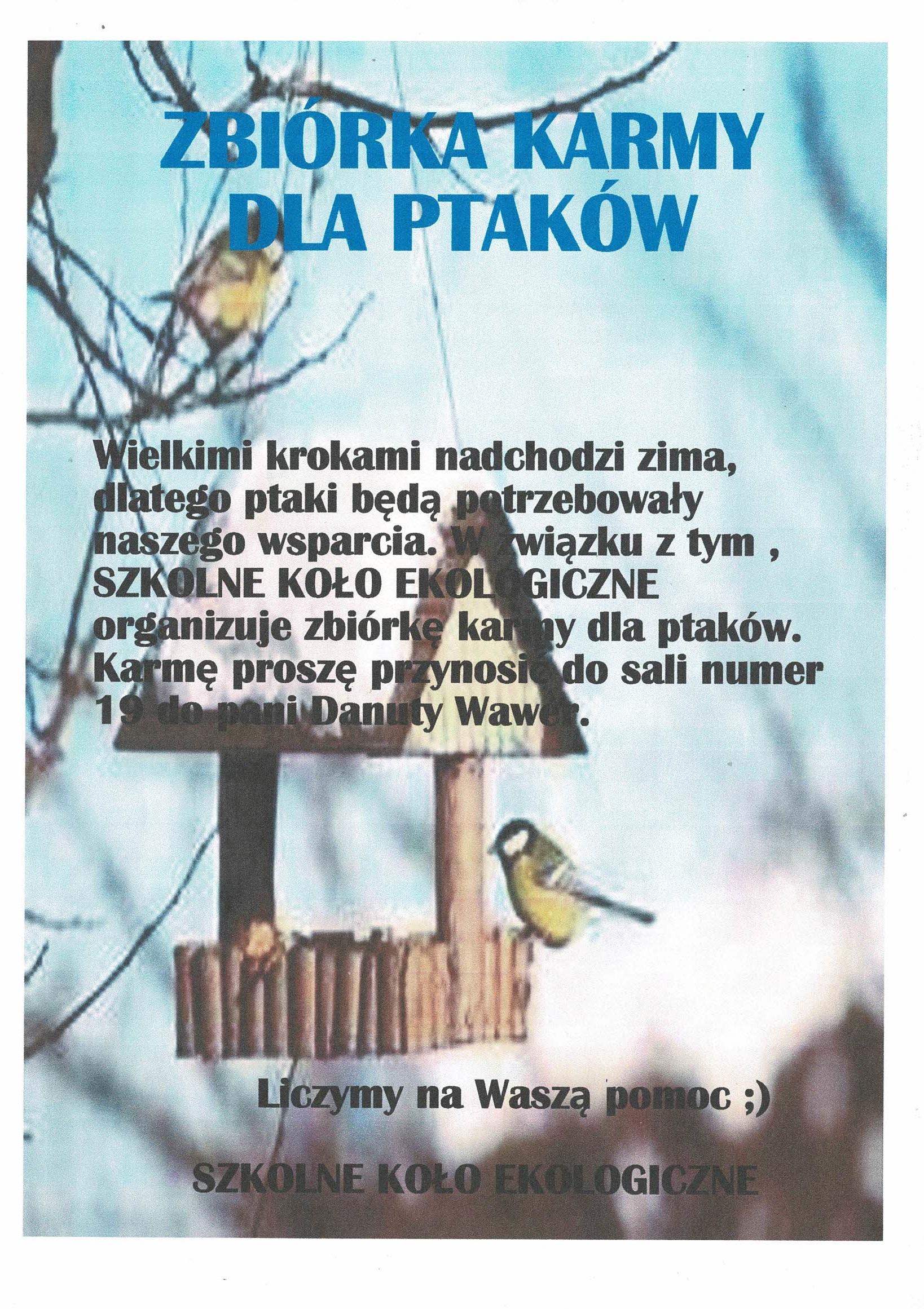 DOKARMIANIE PTAKÓW